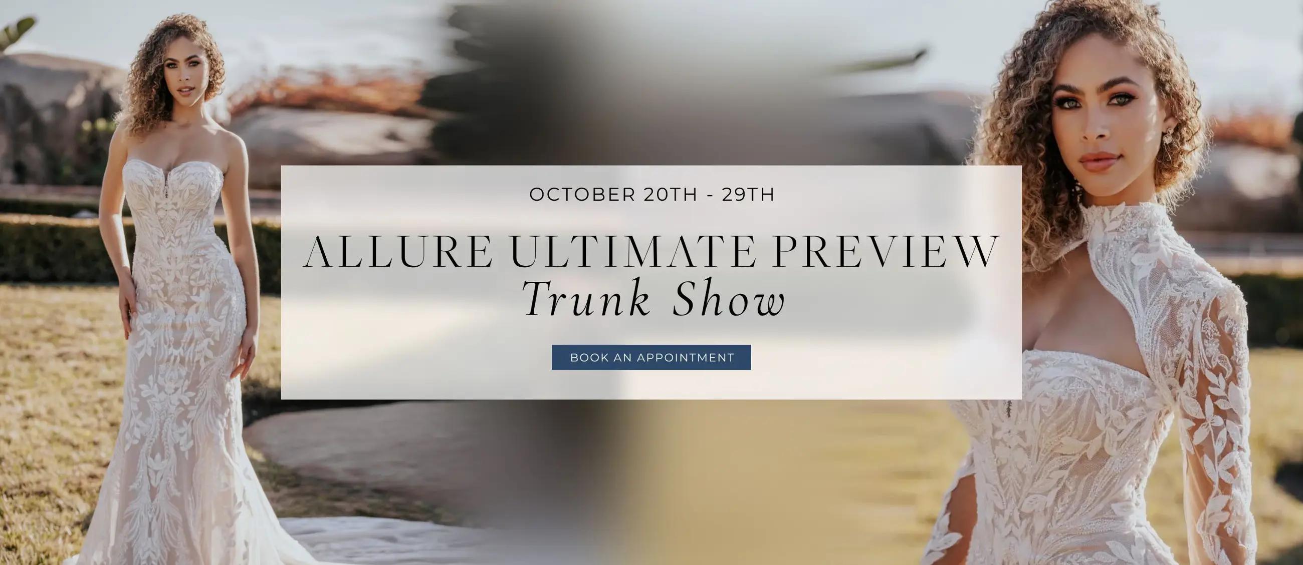 Allure Ultimate Preview Trunk Show event banner desktop